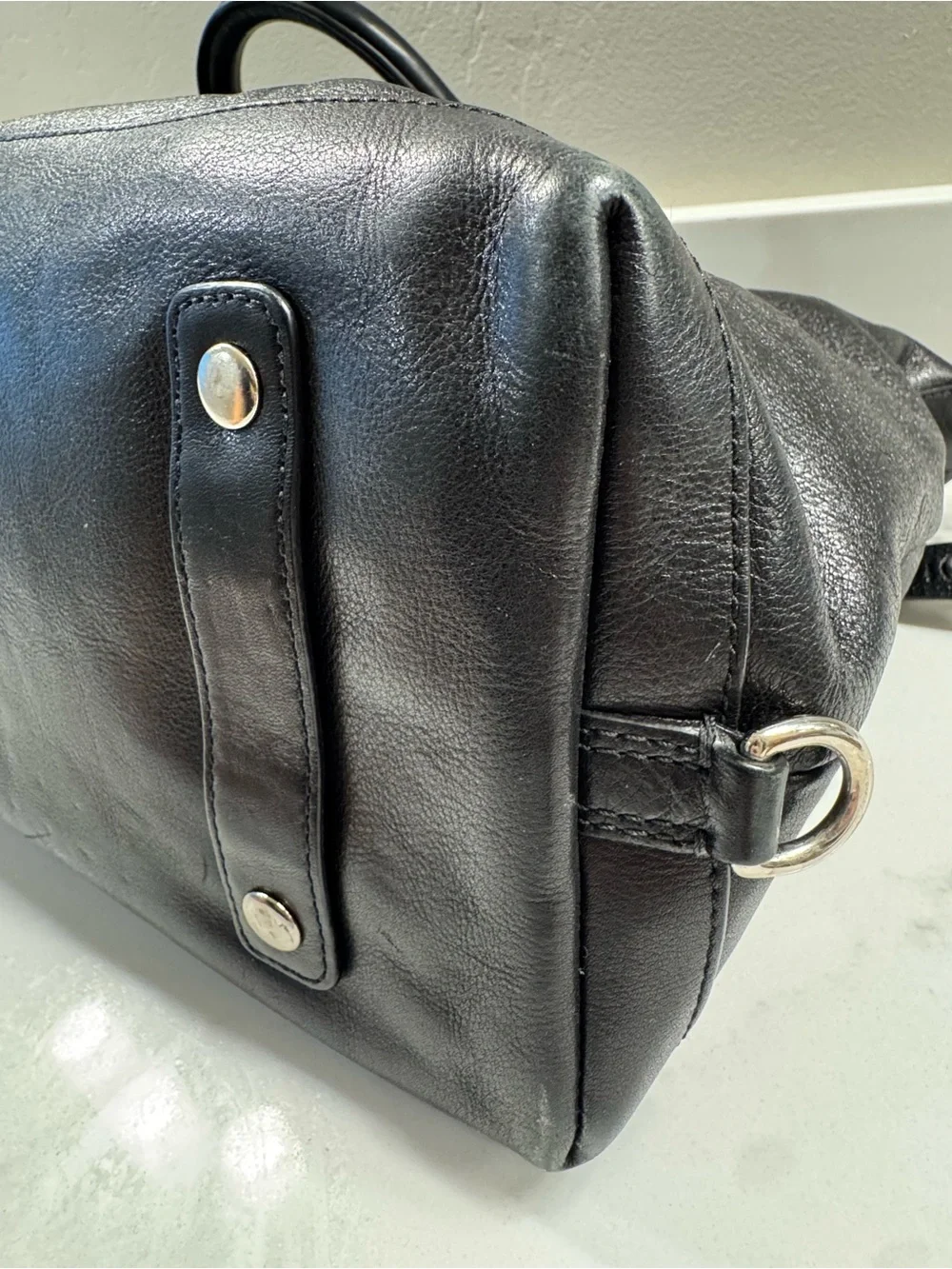 Coach Madison Large Sabrina 12949 Black Leather Satchel Y2K + Dust Bag